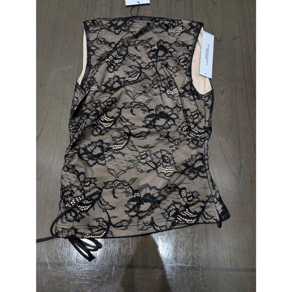 NWT Princess Polly TRUTH TOP BLACK size 0 - Picture 4 of 5